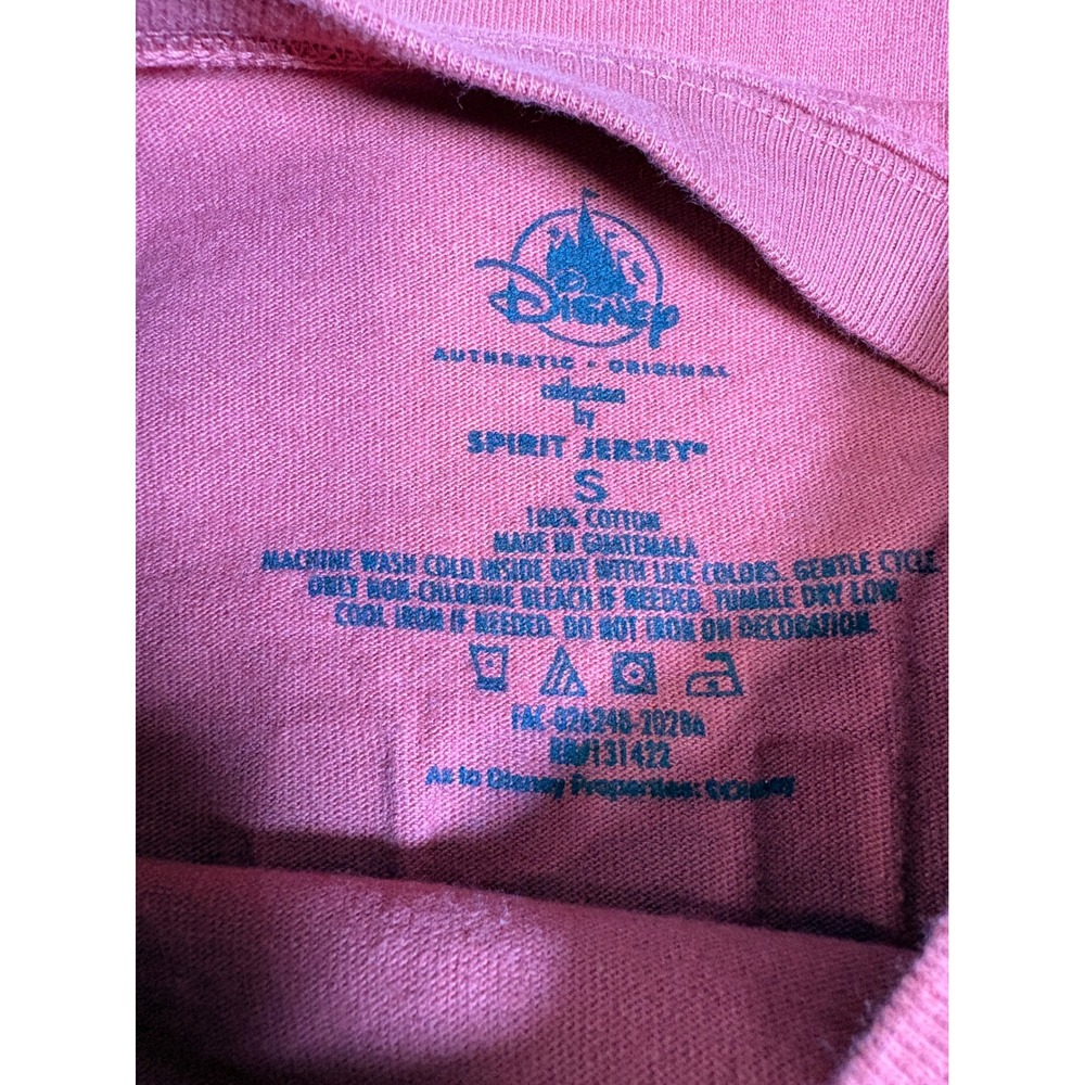 Disney Parks Spirit Jersey Walt Disney World Red Puff Print Long Sleeve Shirt SM - Picture 5 of 5